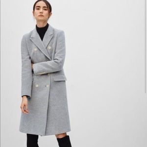 Babaton grey wool coat